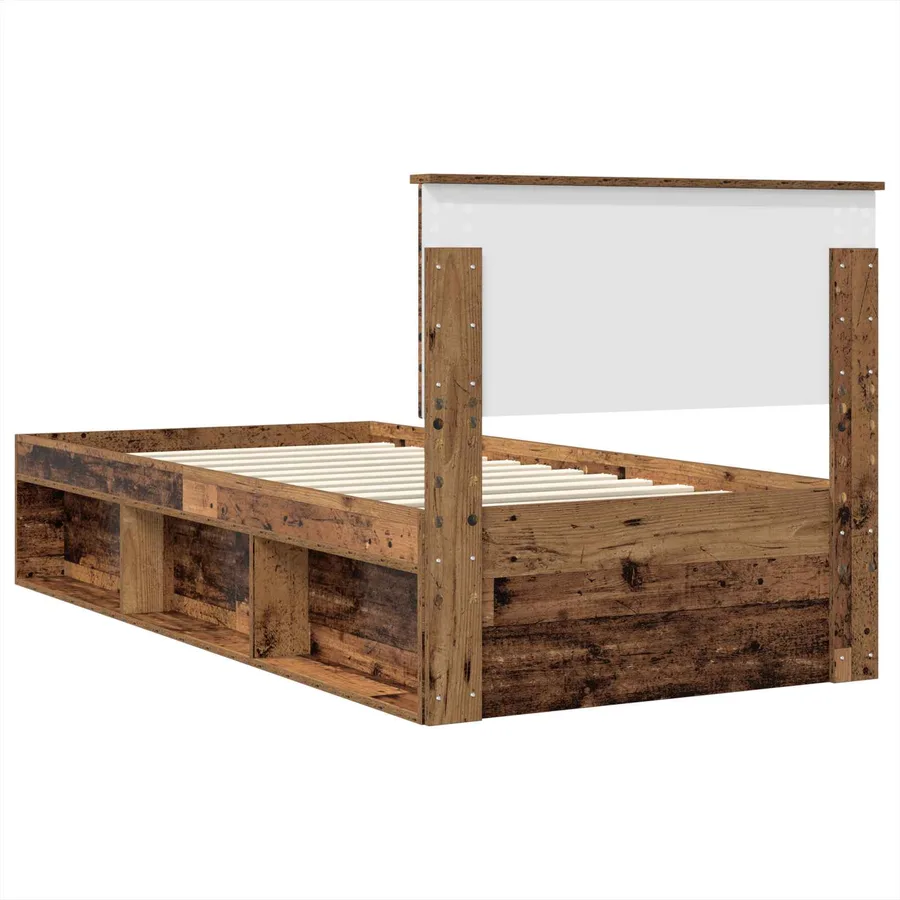 Cadre de lit Bois ancien 100 x 200 cm Bois d'ingénierie - 9