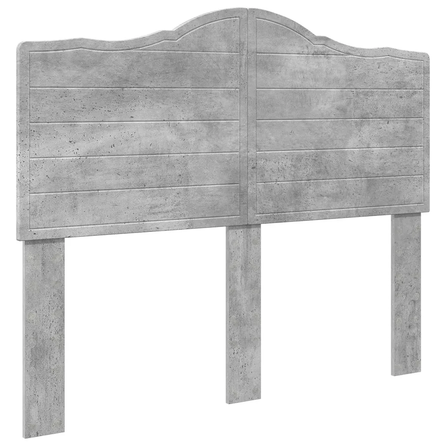 Tête de lit Gris béton Bois d'ingénierie - 2