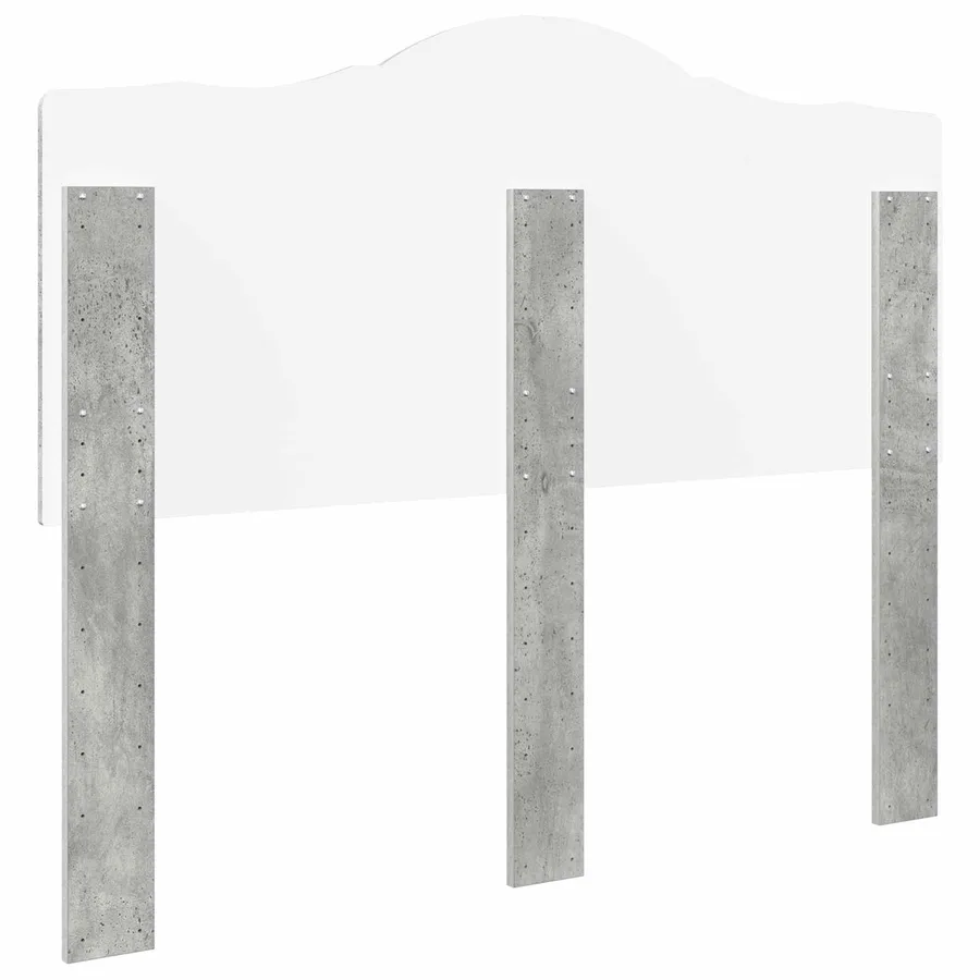 Tête de lit Gris béton Bois d'ingénierie - 6