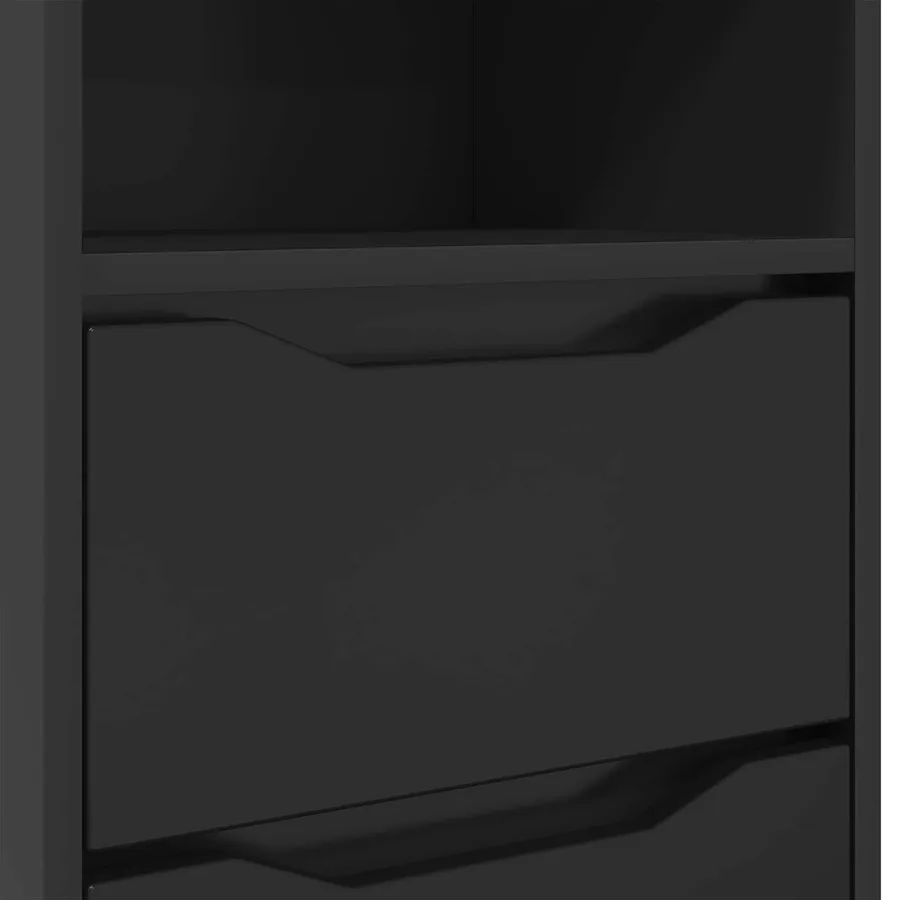 Table de chevet Noir 40 x 30 x 467 cm Bois d'ingénierie - 10
