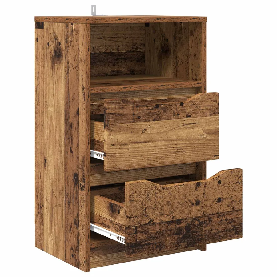 Table de chevet Bois Ancien 40 x 30 x 467 cm Bois d'ingénierie - 5