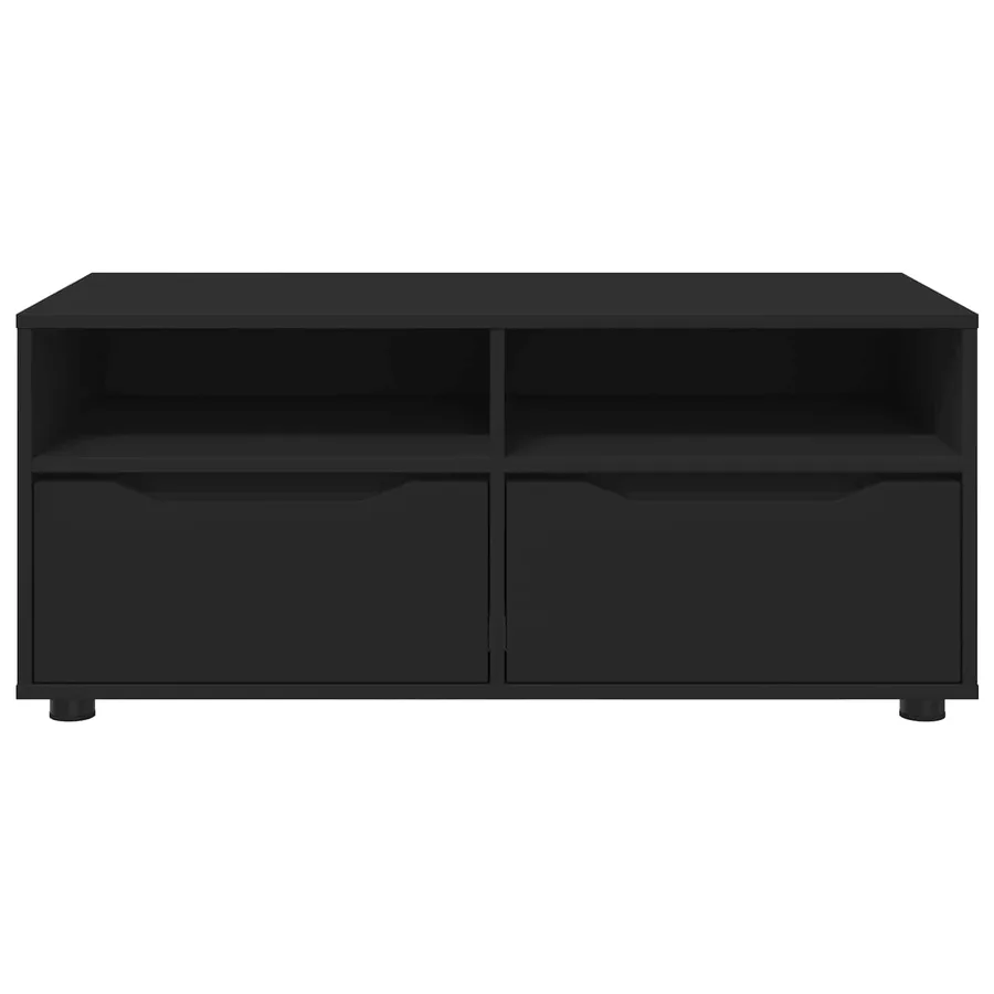 Meuble TV avec tiroir Noir 100 x 48 x 43 cm Bois d'ingénierie - 6
