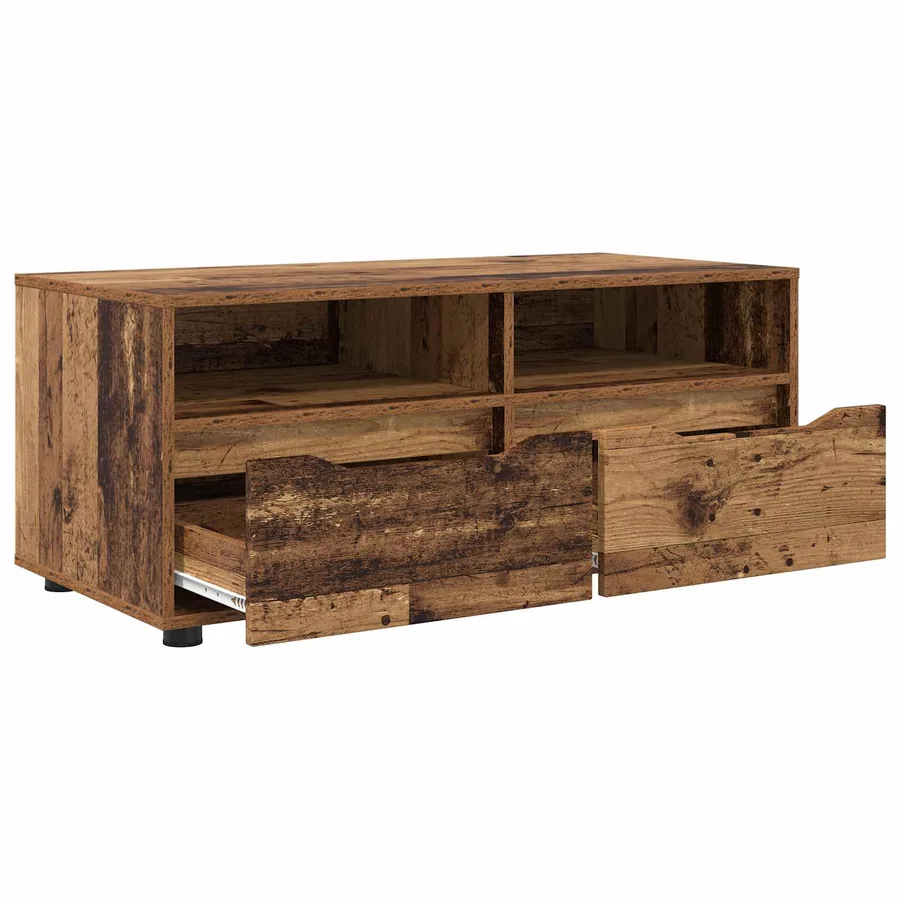 Meuble TV Bois Ancien 100 x 48 x 43 cm Bois d'ingénierie - 5