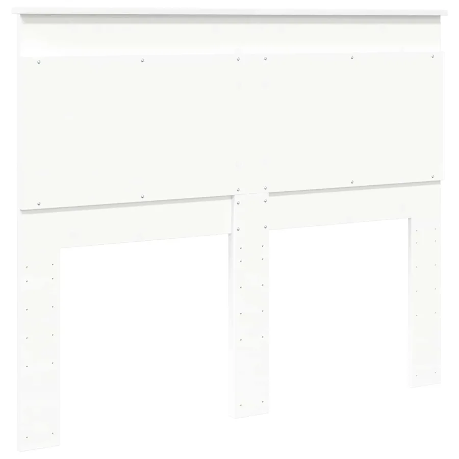 Tête de lit avec tête de lit Blanc 120 cm Bois d'ingénierie - 6