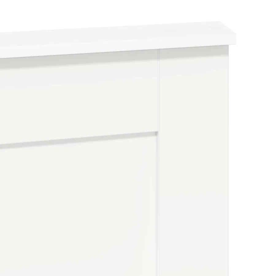 Tête de lit avec tête de lit Blanc 120 cm Bois d'ingénierie - 7