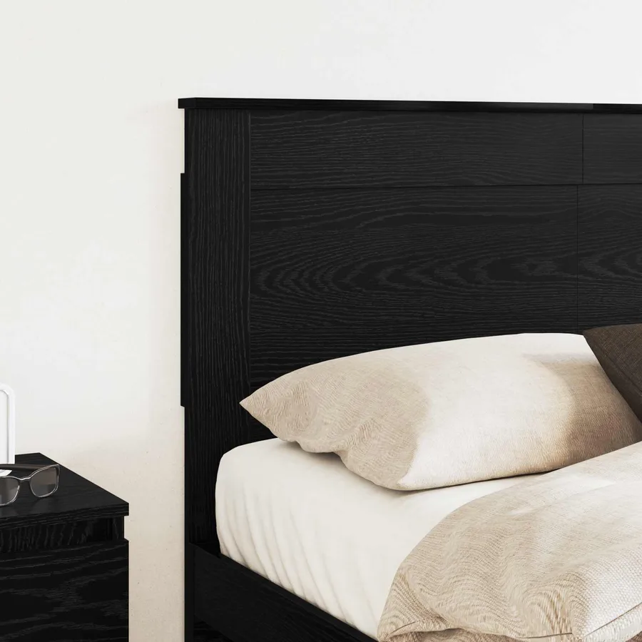 Tête de lit Chêne noir 140 cm Bois d'ingénierie - 3