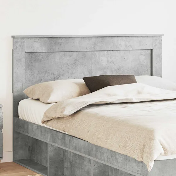 Tête de lit Gris béton 140 cm Bois d'ingénierie
