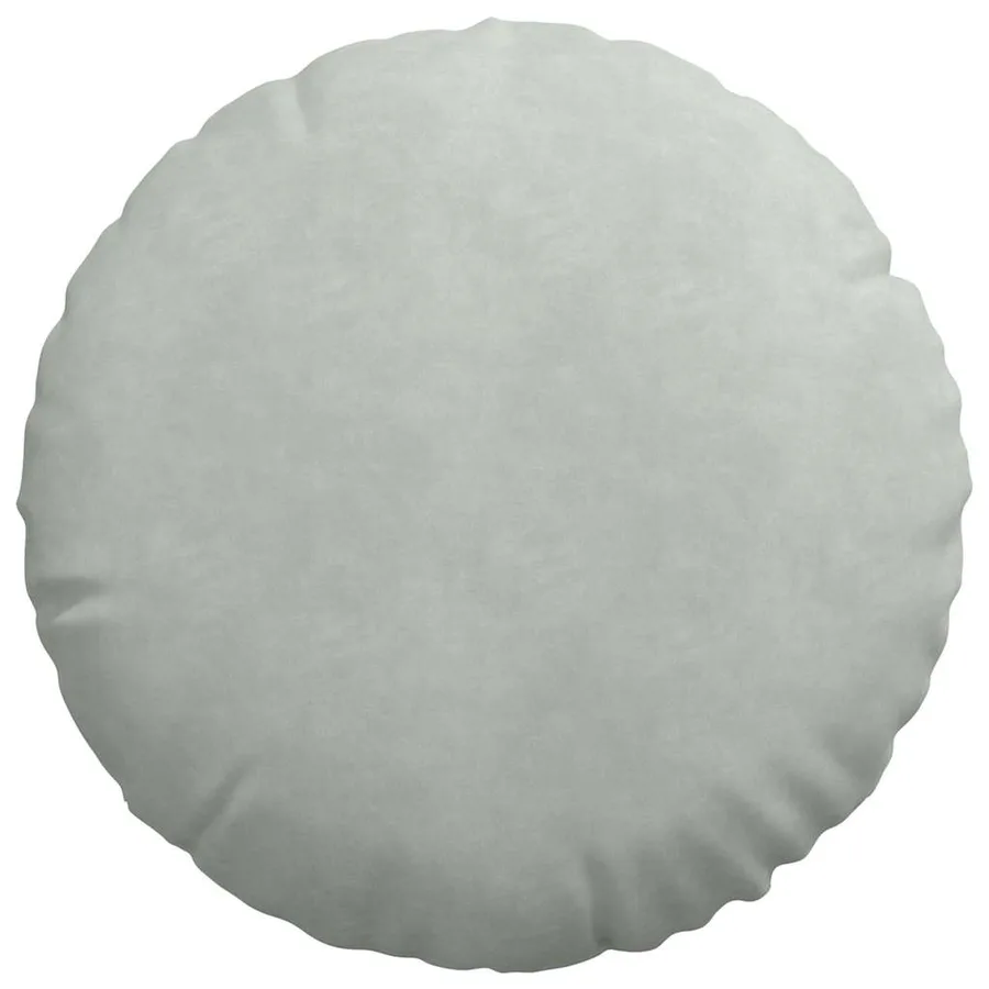 Coussins de siège 2 pcs Gris clair Ø50 x 19 cm Velours - 6