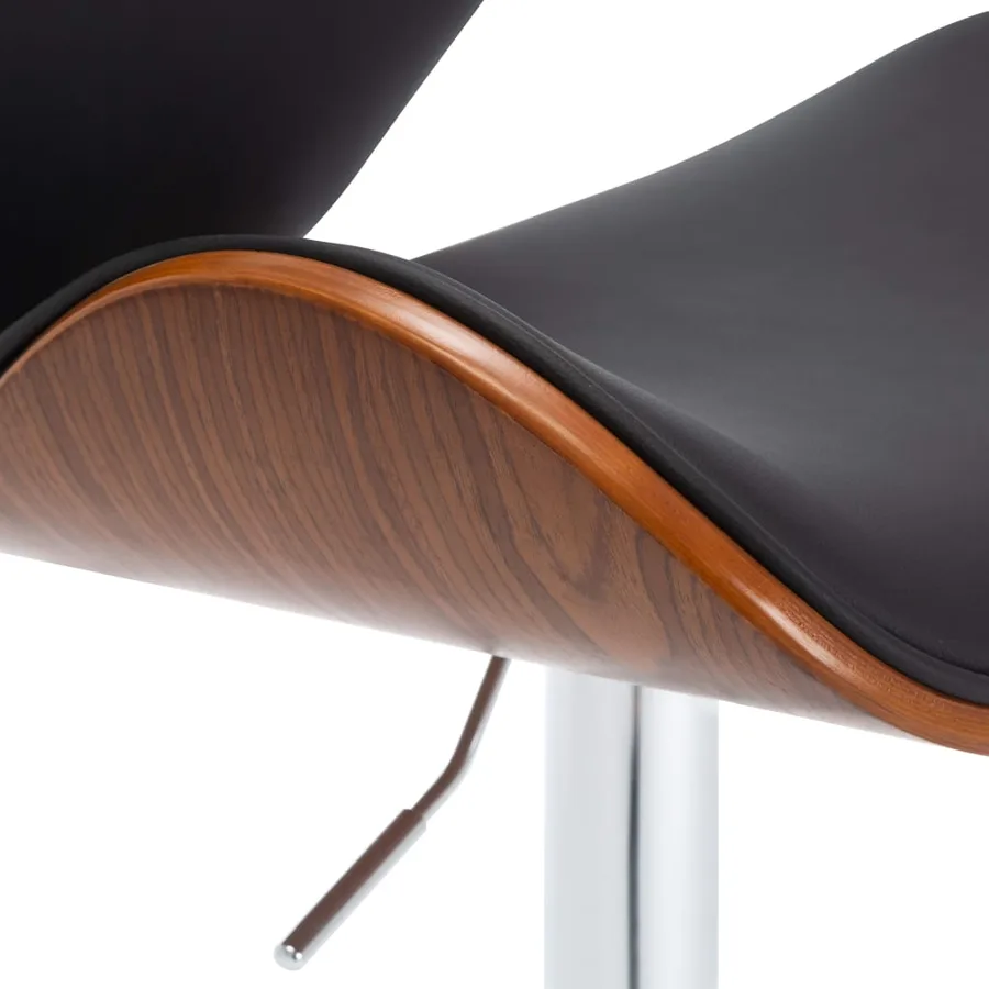 Tabouret de bar Noir Similicuir - 5
