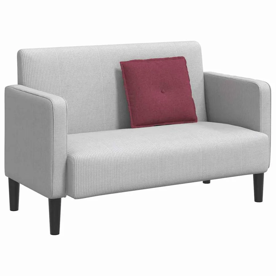 Coussin de Dos Bordeaux 50 x 19 x 45 cm tissu - 3