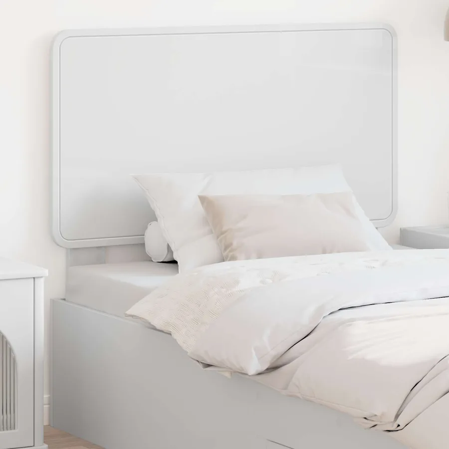 Tête de lit Blanc Bois d'ingénierie