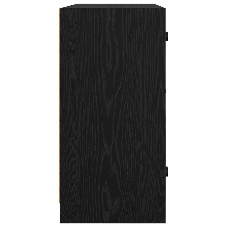 Meuble d'appoint Chêne noir 68 x 37 x 75,5 cm Bois d'ingénierie - 7