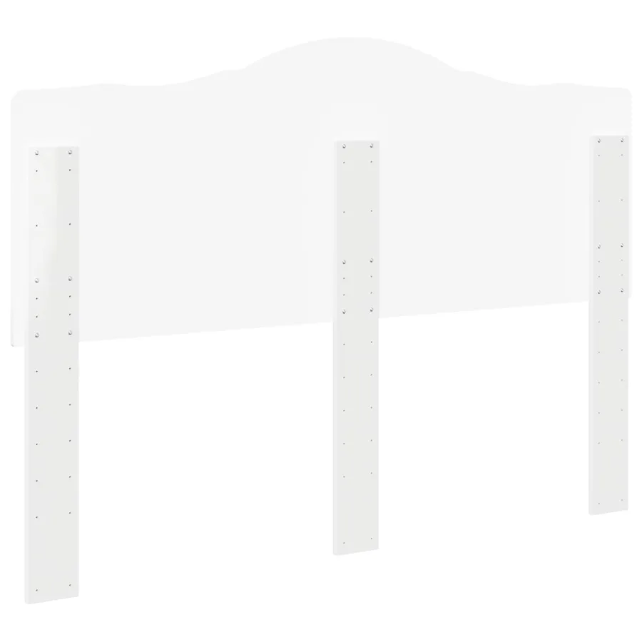 Tête de lit Blanc Brillant Bois d'ingénierie - 6