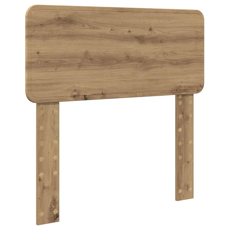 Cadre de lit Chêne artisan 75 x 190 cm Pin massif - 6