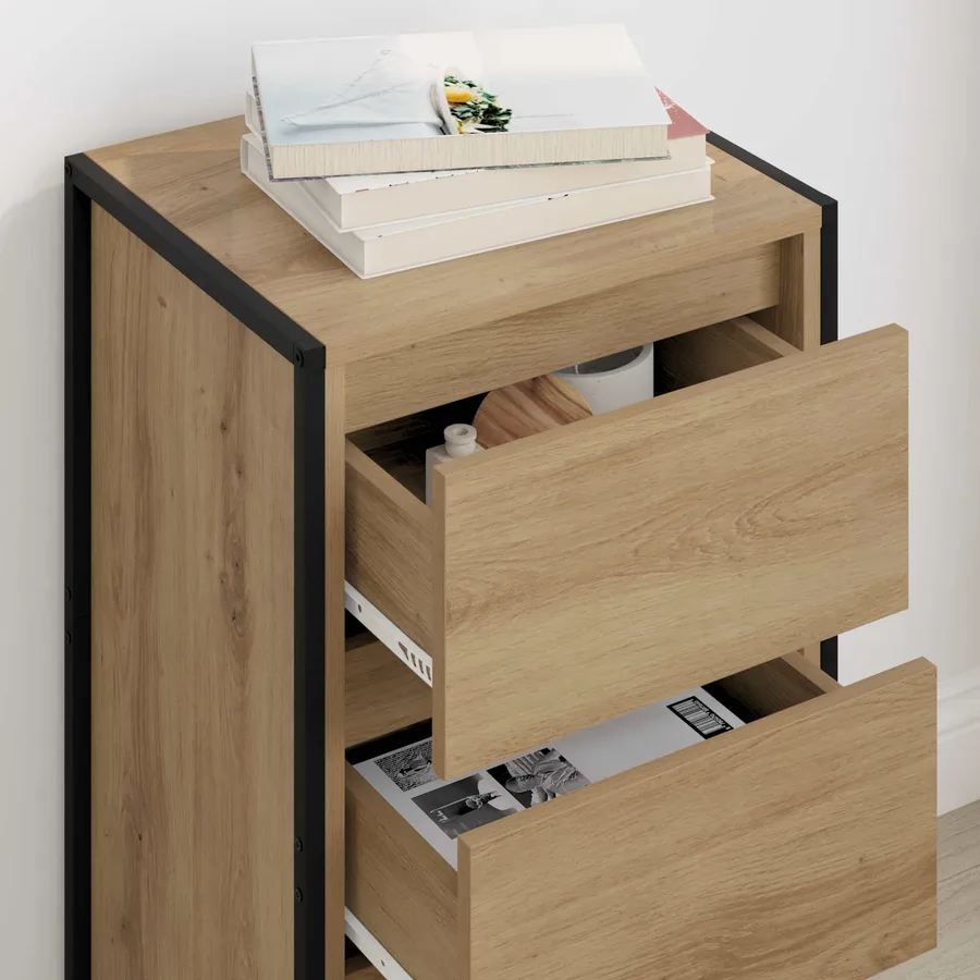 Buffet Chêne artisan 42 x 36 x 75.5 cm Bois d'ingénierie - 4