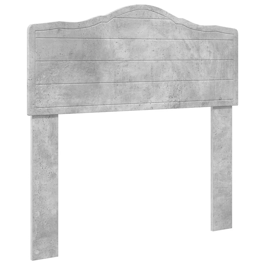 Tête de lit Gris béton Bois d'ingénierie - 2