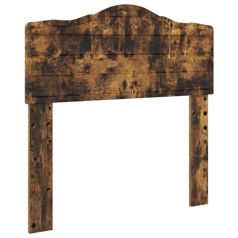 Cadre de lit Chêne fumé 90 x 190 cm Bois de pin massif - 6