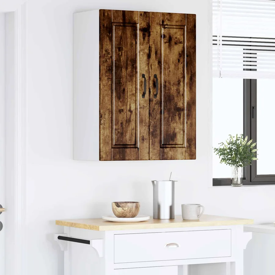 Meuble mural PORTO 2 pcs Chêne fumé 30 x 31 x 80 cm - 4