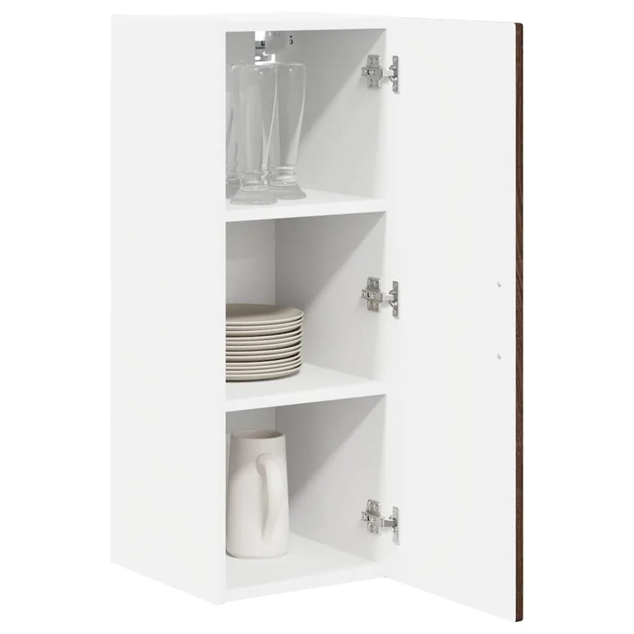 Meuble mural PORTO 2 pcs Chêne brun 30 x 31 x 80 cm - 3