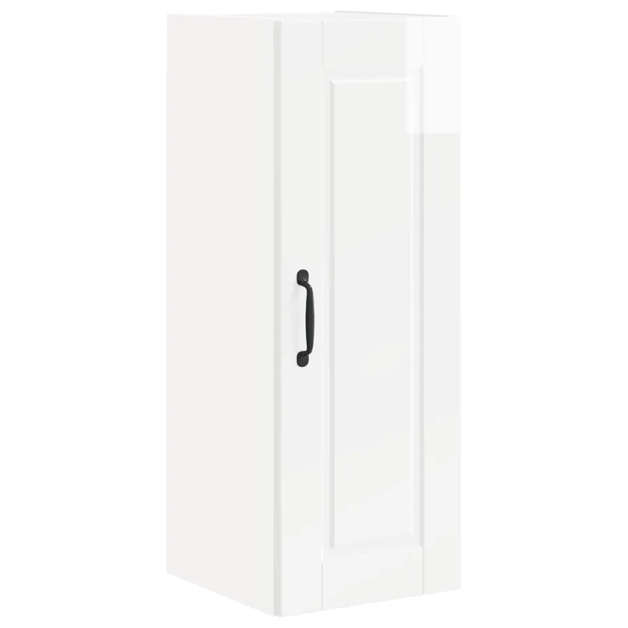 Meuble mural PORTO 2 pcs Blanc brillant 30 x 31 x 80 cm - 6
