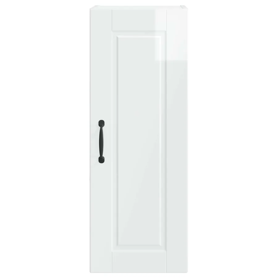 Meuble mural PORTO 2 pcs Blanc brillant 30 x 31 x 80 cm - 7