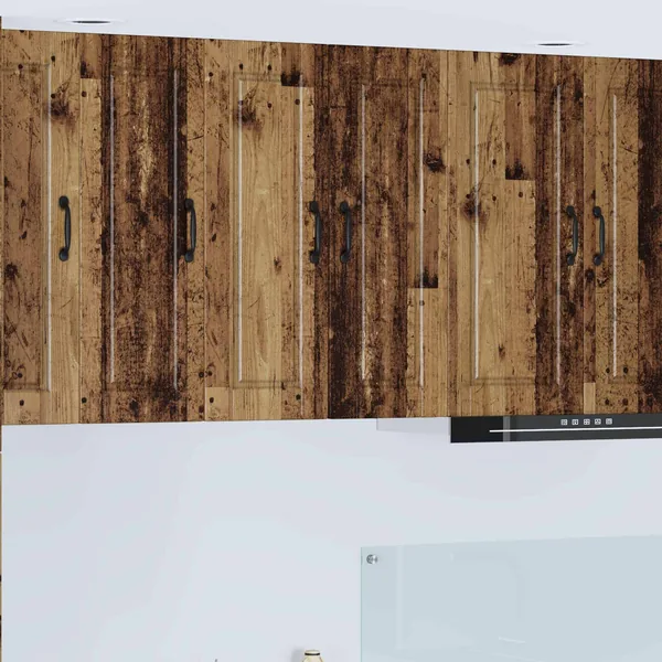 Meuble mural PORTO 2 pcs Bois ancien 30 x 31 x 80 cm