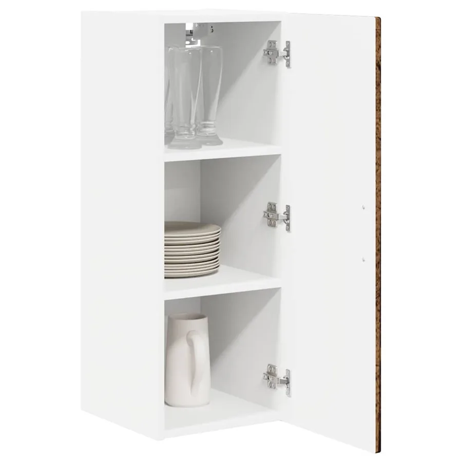 Meuble mural PORTO 2 pcs Bois ancien 30 x 31 x 80 cm - 3
