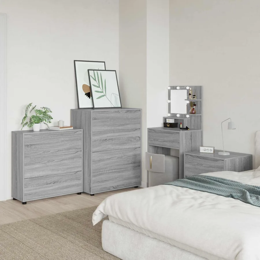 Armoire de rangement Gris Sonoma 80 x 31 x 81 cm - 4