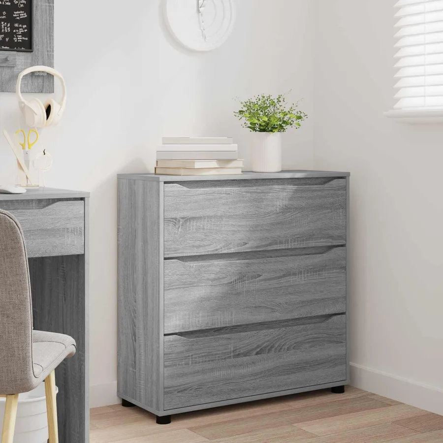 Armoire de rangement Gris Sonoma 80 x 31 x 81 cm - 5