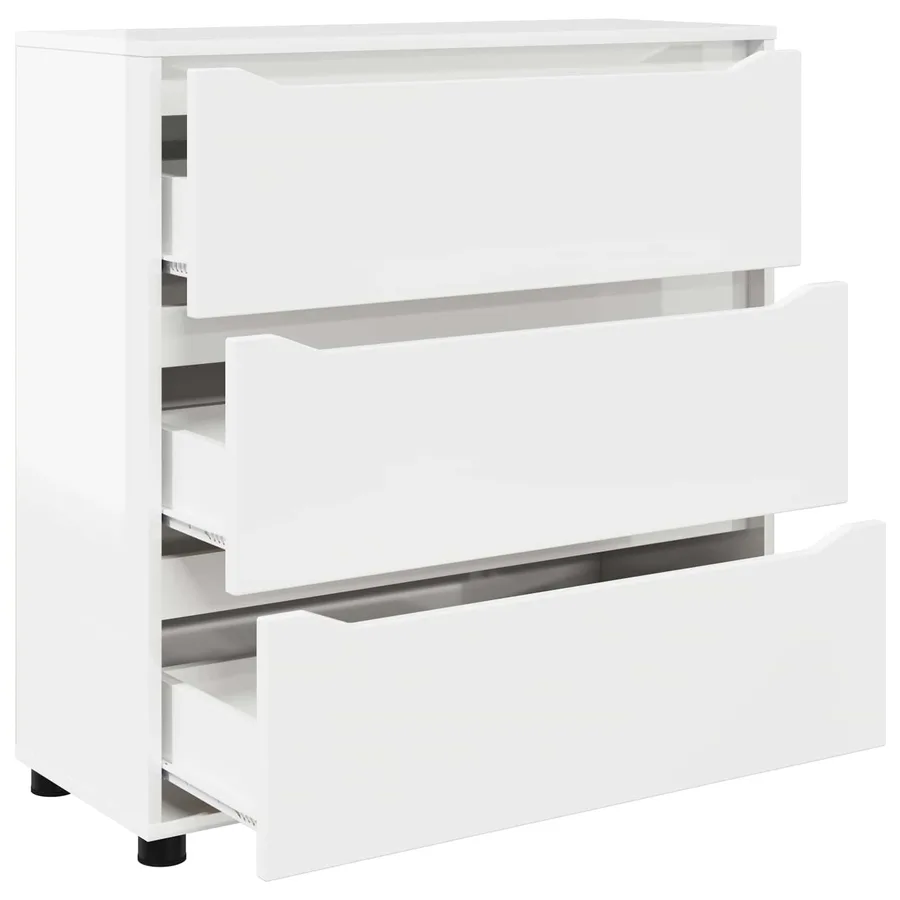 Armoire de rangement Blanc brillant 80 x 31 x 81 cm - 7