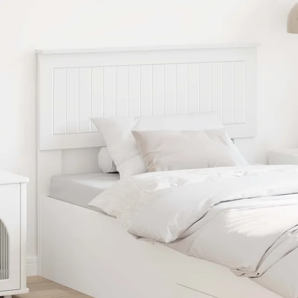 Tête de lit Blanc Bois d'ingénierie