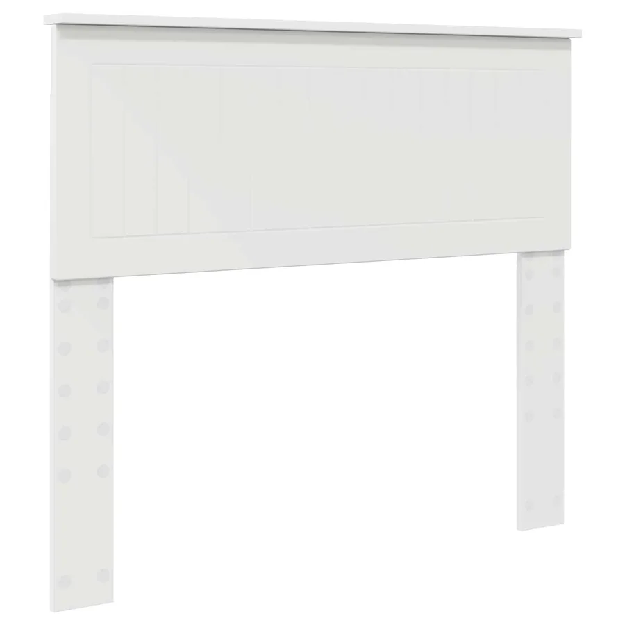 Cadre de lit avec tête de lit Blanc 100 x 200 cm Pin massif - 6