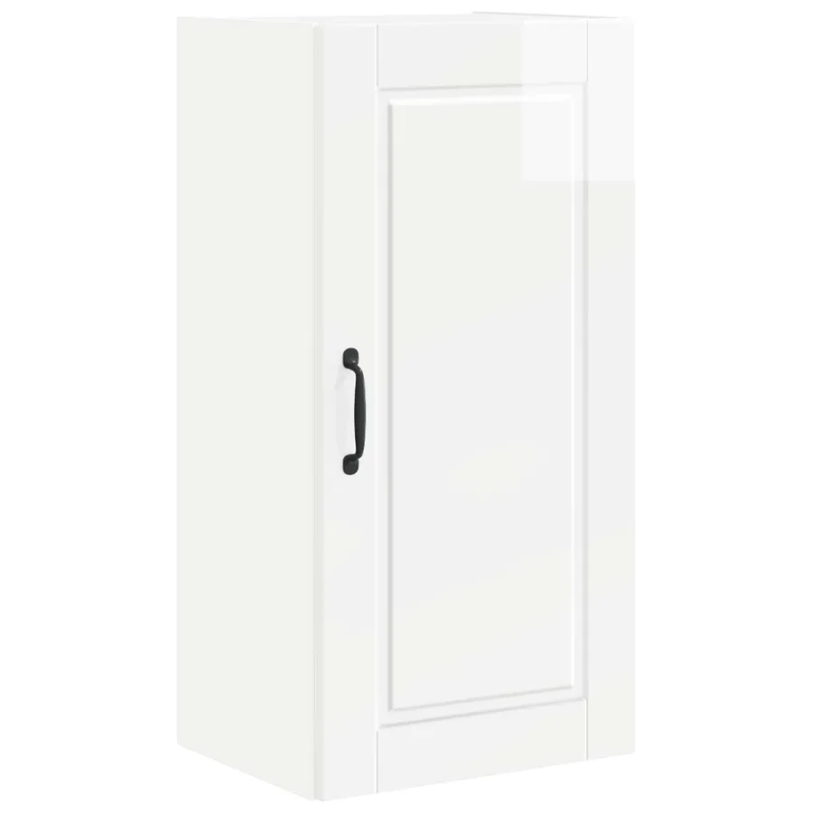 Meuble mural PORTO Blanc brillant 40 x 31 x 80 cm - 2