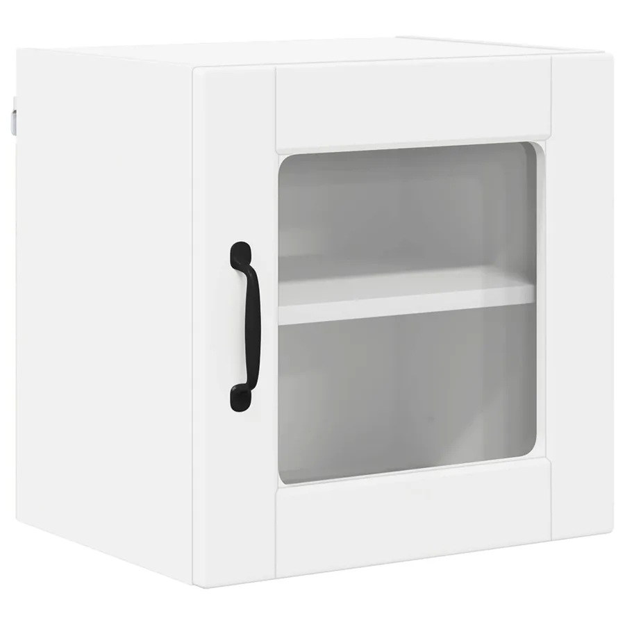 Cabinet en verre mural PORTO 2 pcs Blanc 40 x 31 x 40 cm - 5