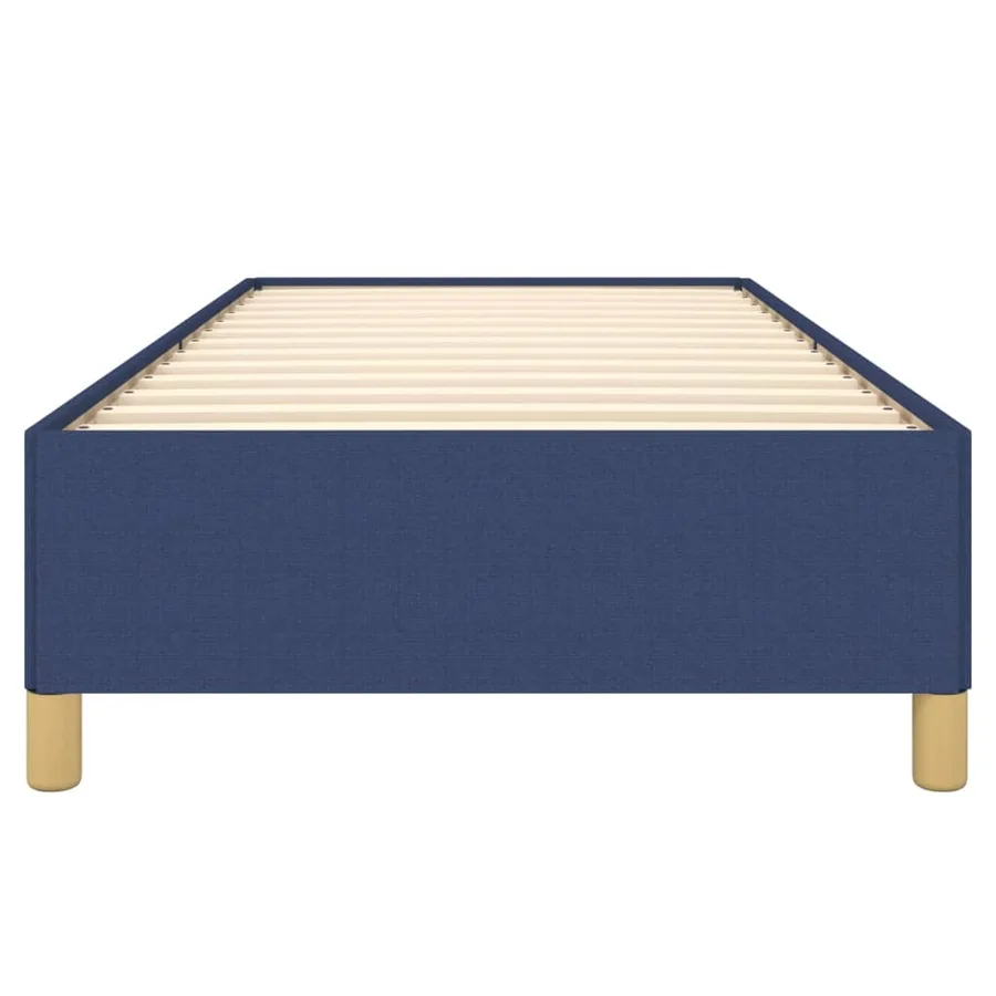 Cadre de lit sans matelas bleu 100x200 cm tissu - 5