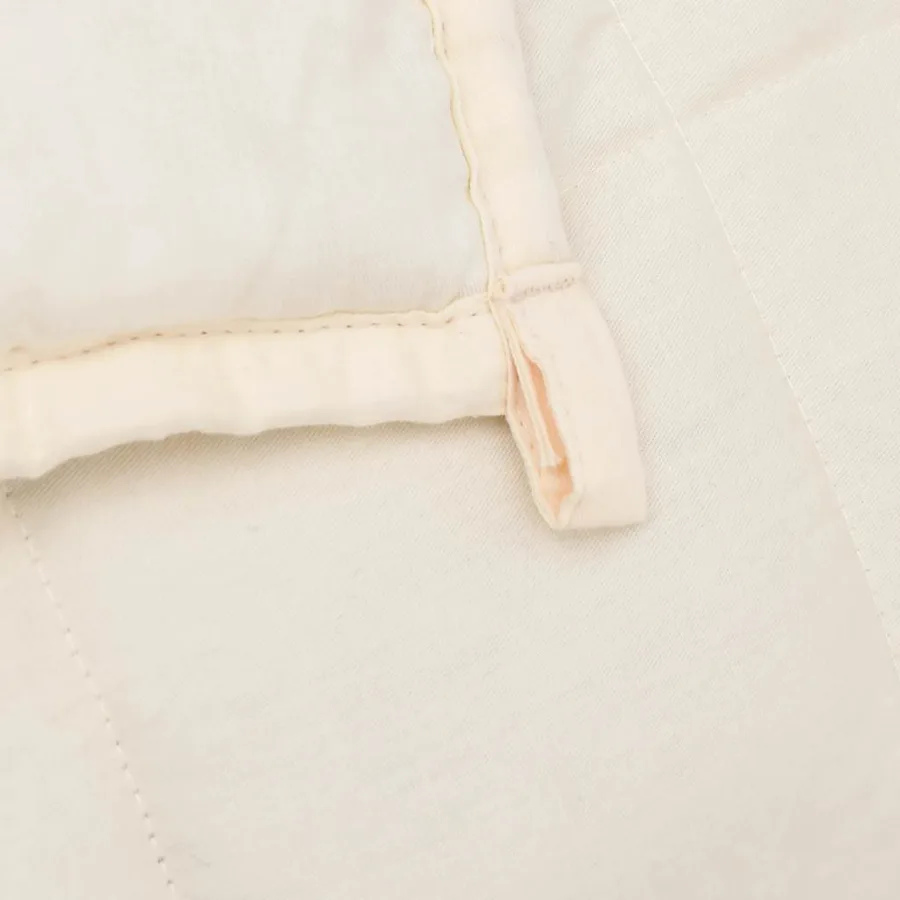 Couverture lestée Crème clair 150x200 cm 7 kg Tissu - 5
