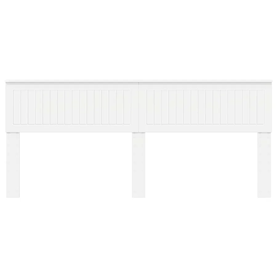 Tête de lit Blanc Bois d'ingénierie - 4