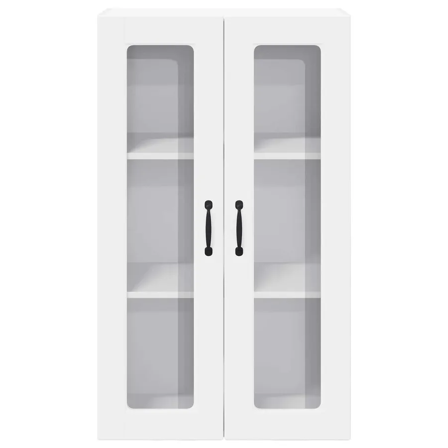Cabinet en verre mural PORTO Blanc 60 x 31 x 100 cm - 6