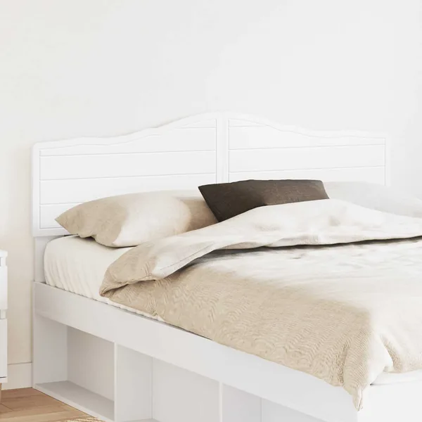 Tête de lit Blanc Bois d'ingénierie