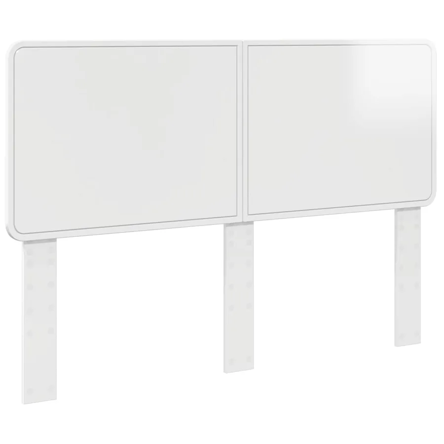 Tête de lit Blanc Brillant Bois d'ingénierie - 2