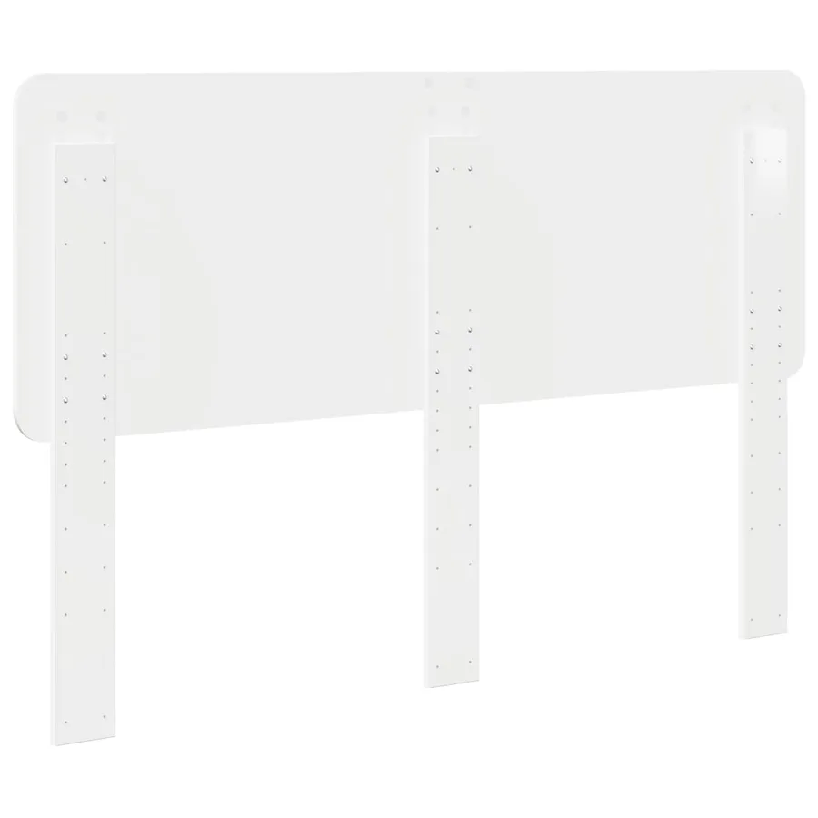 Tête de lit Blanc Brillant Bois d'ingénierie - 6