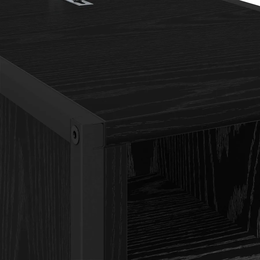 Table de chevet avec tiroir 2 pcs Chêne noir 39,5 x 30 x 50 cm - 8