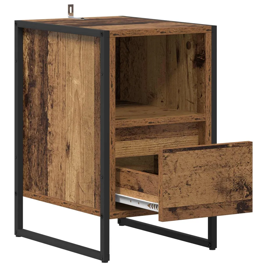 Table de chevet Bois Ancien 39,5 x 30 x 50 cm Bois d'ingénierie - 5