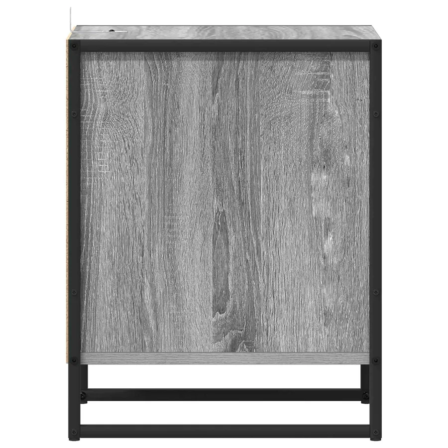 Table de chevet Gris Sonoma 39,5 x 30 x 50 cm Bois d'ingénierie - 7