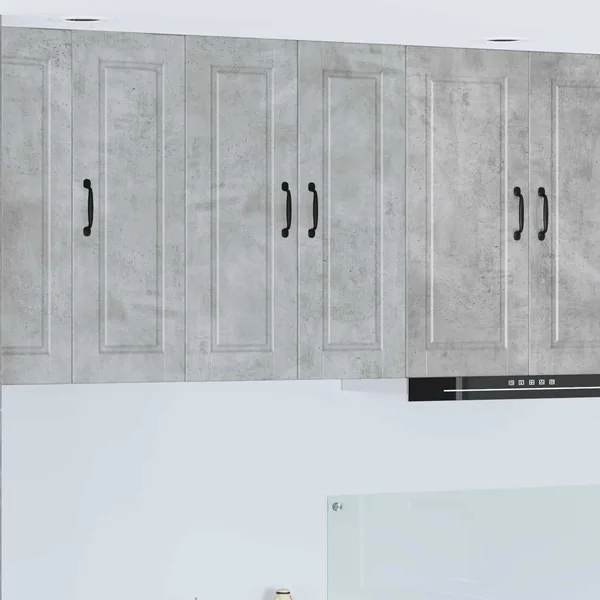Meuble mural PORTO Gris béton 60 x 31 x 80 cm Bois d'ingénierie