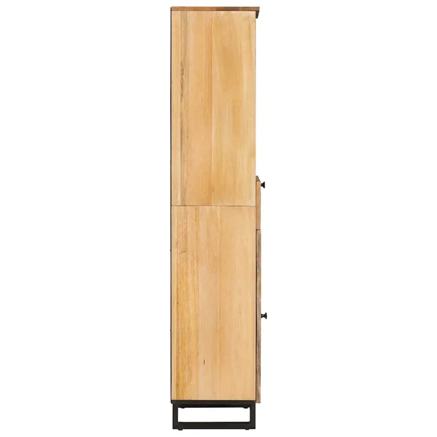 Armoire de salle de bain avec étagère Marron 38 x 33 x 160 cm - 4