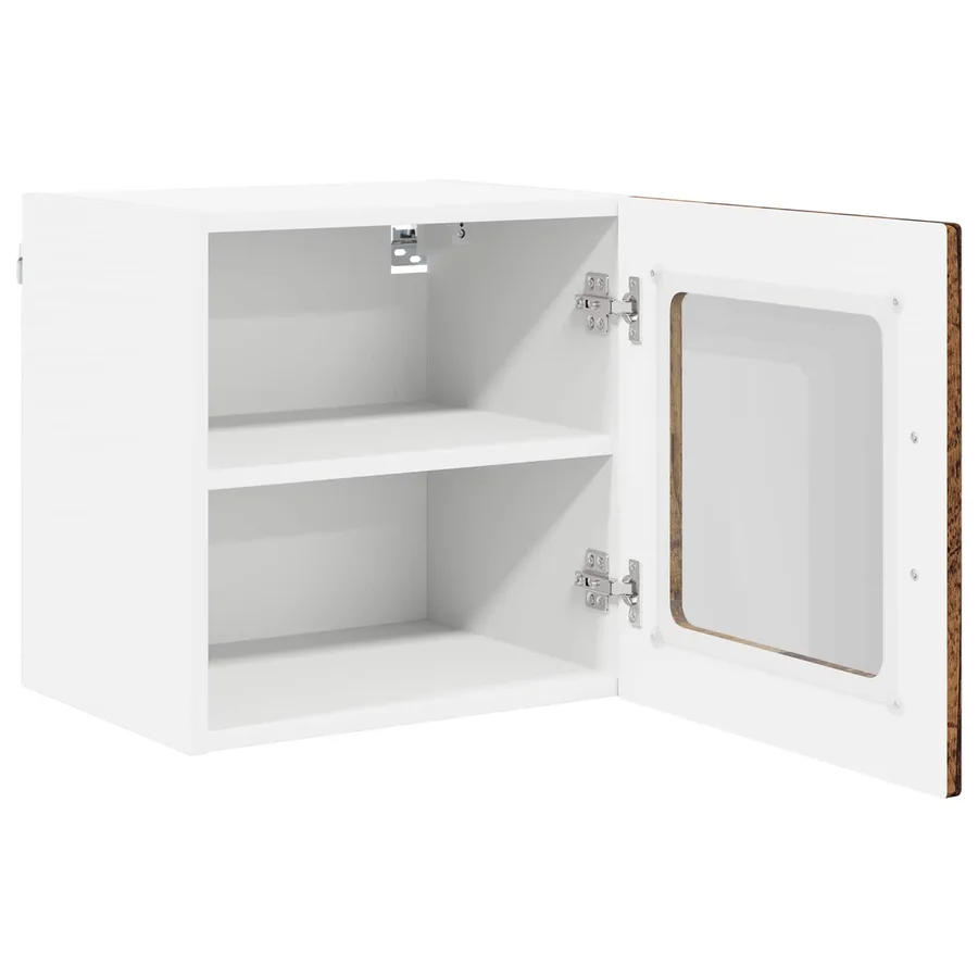 Cabinet en verre mural PORTO 2 pcs Bois ancien 40 x 31 x 40 cm - 6
