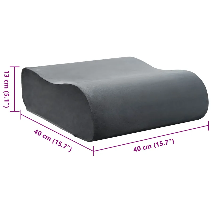Coussin d’assise Uni Gris 40 x 40 x 13 cm Mousse PU - 8