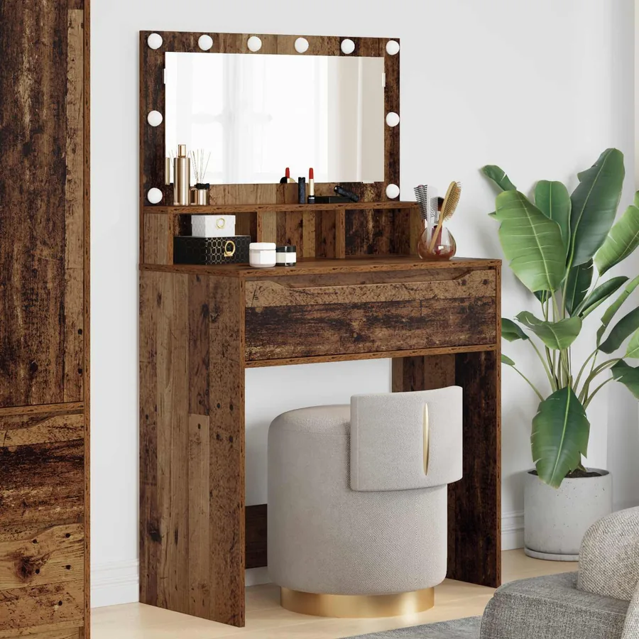 Tables de maquillage pour chambre avec tiroir Bois Ancien