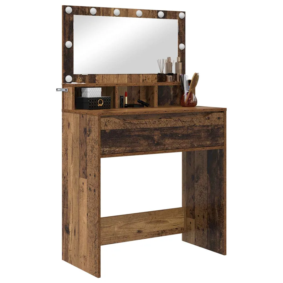 Tables de maquillage pour chambre avec tiroir Bois Ancien - 3